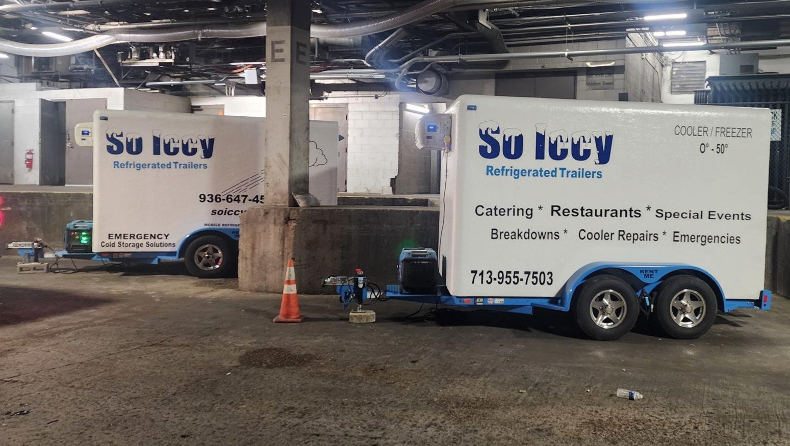 Refrigerated Trailers Running on Gernerators