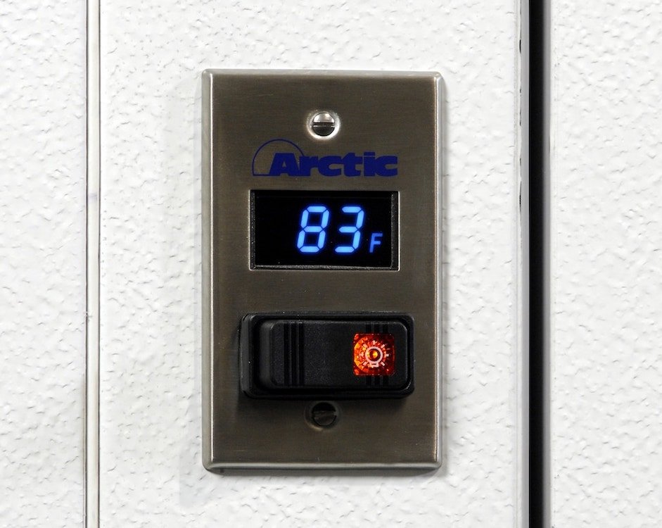 rising temperature from a walk in cooler failure