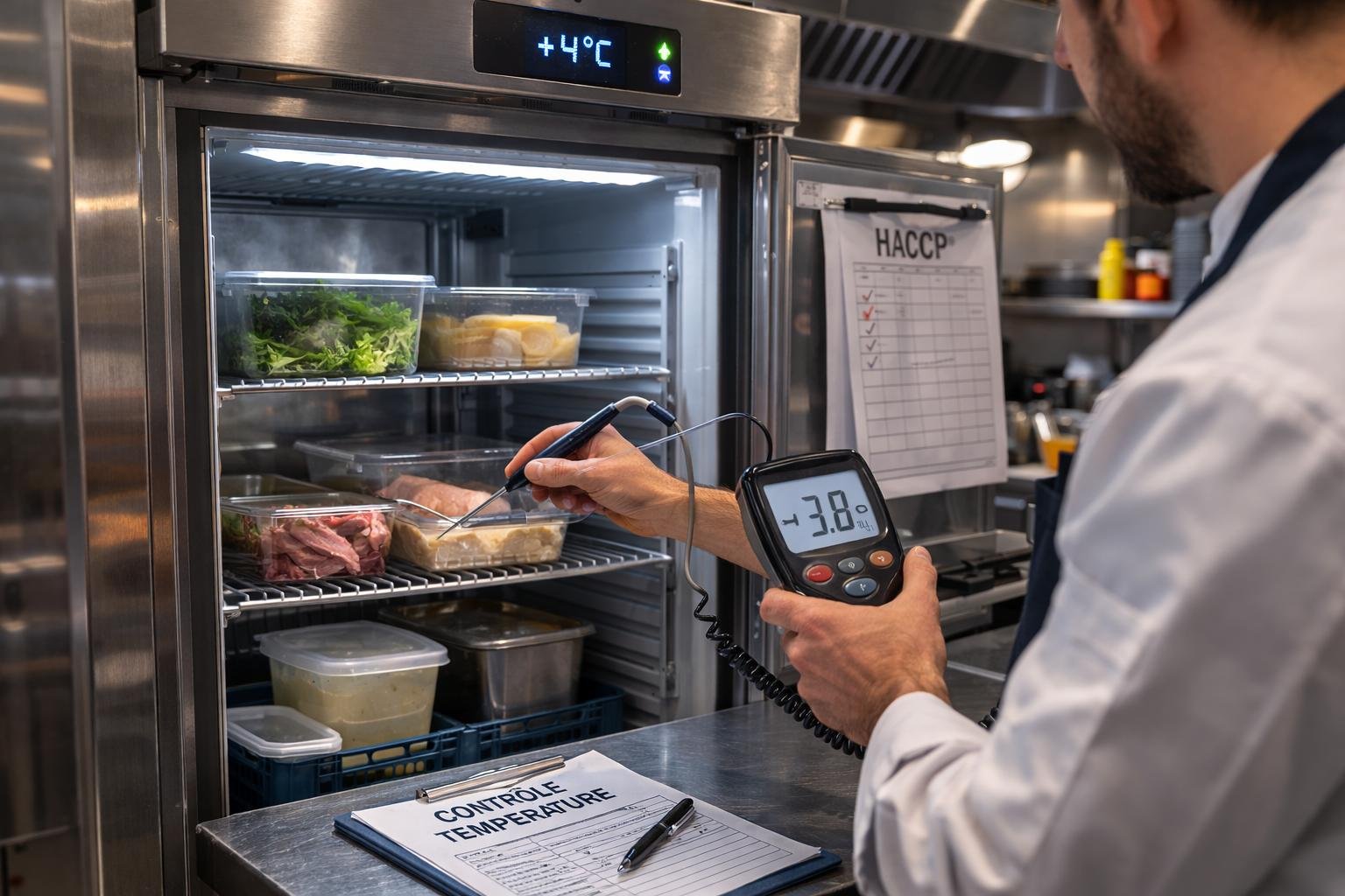temperature checks or commercial cold-storage management