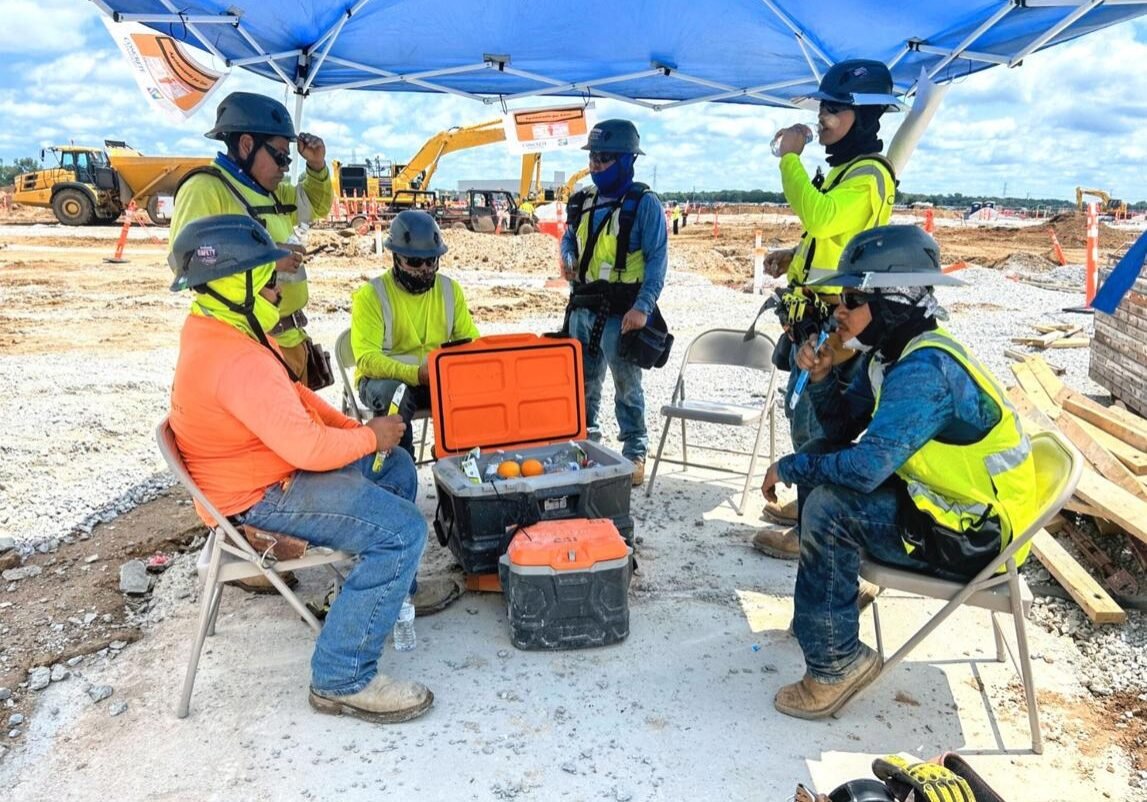 construction site ice supplier